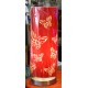 Table / Accent Lamp with Butterfly Motif Maroon Shade