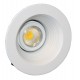5" Dia. Recessed Can Light Trim with LED Bulb and Socket - White