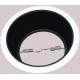 6 in. Black and White Recessed Baffle Trim