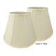 Soft Back Empire Lamp Shades - Price is for a Pair - Bone Color