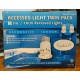 Recessed Ceiling Mount Lights 3" Dia. - White - Twin Pack