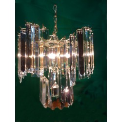 Chandelier lighting Clear Lucite 