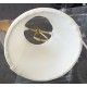 3" x 5" x 4" Clip on Eggshell Pleated Silk Shade