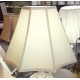 Soft Back 8 Panel Silk Lamp Shade 7" x 17" x 12" - Cream Color