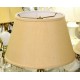 Beige Linen Hardback Lamp Shade - 8" x 12" x 7 1/2"