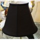 Black Silk Soft Back Lamp Shade 7" x 14" x 11"