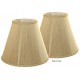 Beige Silk String Soft Back 5" x 10" x 8 1/2" Shade - Price is for a Pair 