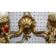 Sconce - Antique Brass - with Arms that have Fish Motif