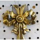 Sconce - Antique Brass - with Arms that have Fish Motif