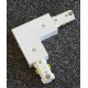 Track Lighting L Connector - White