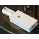 Track Lighting Live End Feed Connector - White